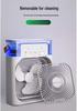 Water-cooled Desktop Fan & Humidifier with Cooling Spray for Dorms and Offices