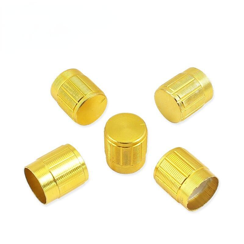 5/10PCS Potentiometer Knob 6mm Knurled Shaft Potentiometers Control Knob 15x17mm Aluminum Switch Knobs Silver/black/gold WH148