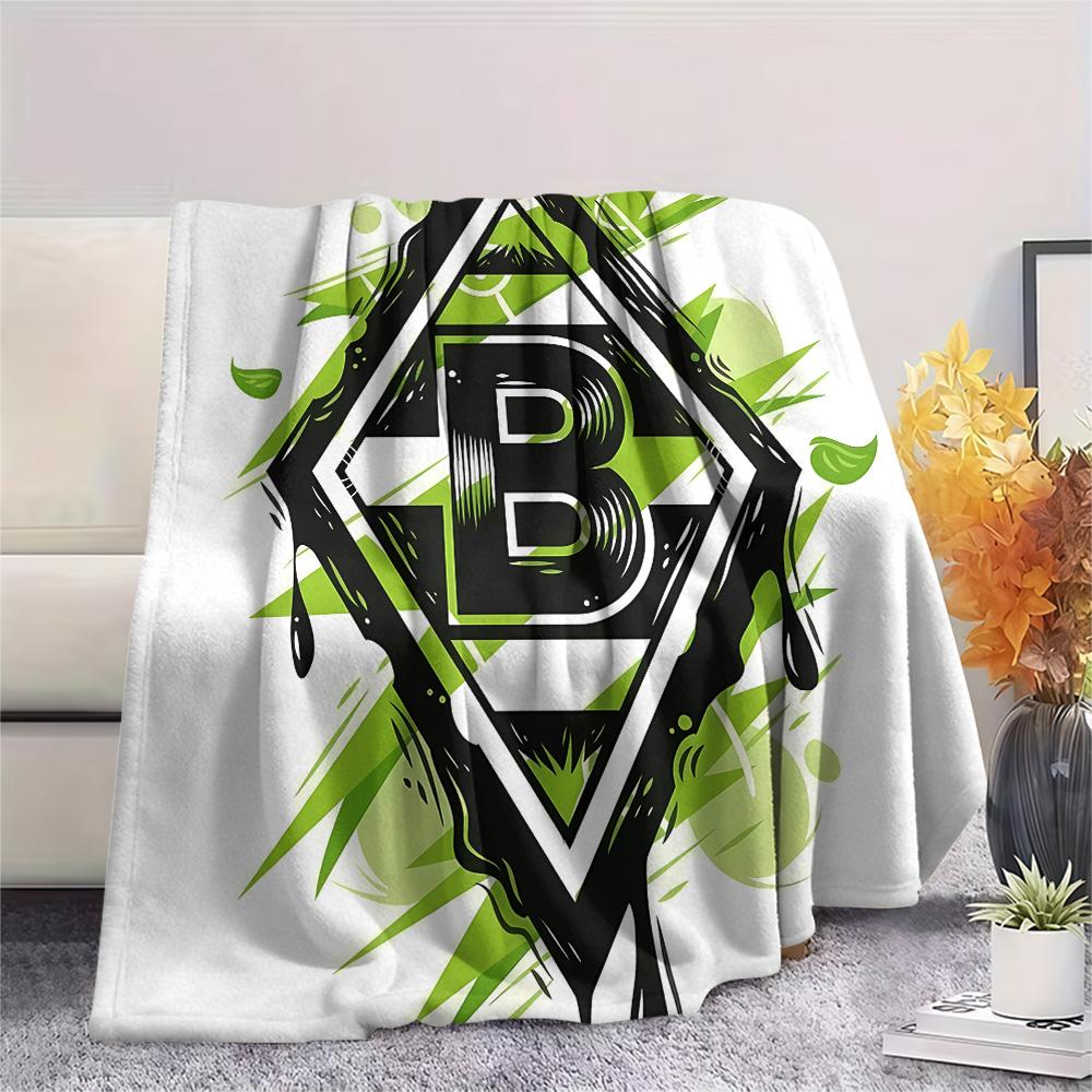 Borussia Print Flannel Blanket, High quality Comfortable for All Seasons, Home Decor, Warmth and Comfort, Perfect for Christmas Gifts