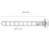 Folding Household Bathroom Wall Mounted Zinc Alloy Clothes Storage Hanging Hooks Rack8 Holes