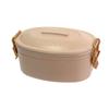 Sabu Coperto Antibacterial Lunch 363740 Tight-Lock Container, 2-Tier, Pink, 650mL,