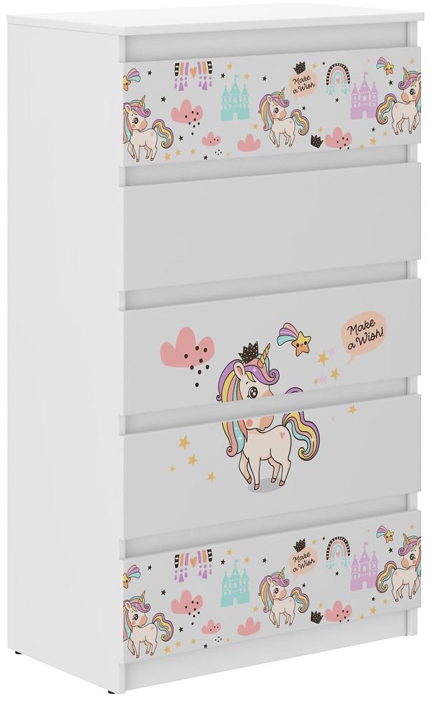 Comodino per bambini R-5 UNICORN RAINBOW