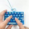 Cartoon 26-Key Keychain 26 Key Grid Keycap Clicker Mechanical Keyboard Keychain  Bag Charm