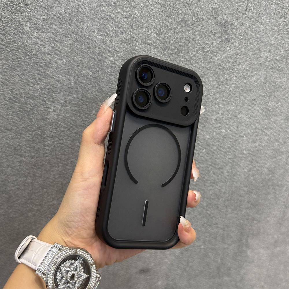 Luxus Matte Armor Für Magsafe Magnetische Handyhülle Für iPhone 17 16 15 14 13 Pro Max Plus 17Pro Kabelloses Laden Stoßfeste Hülle