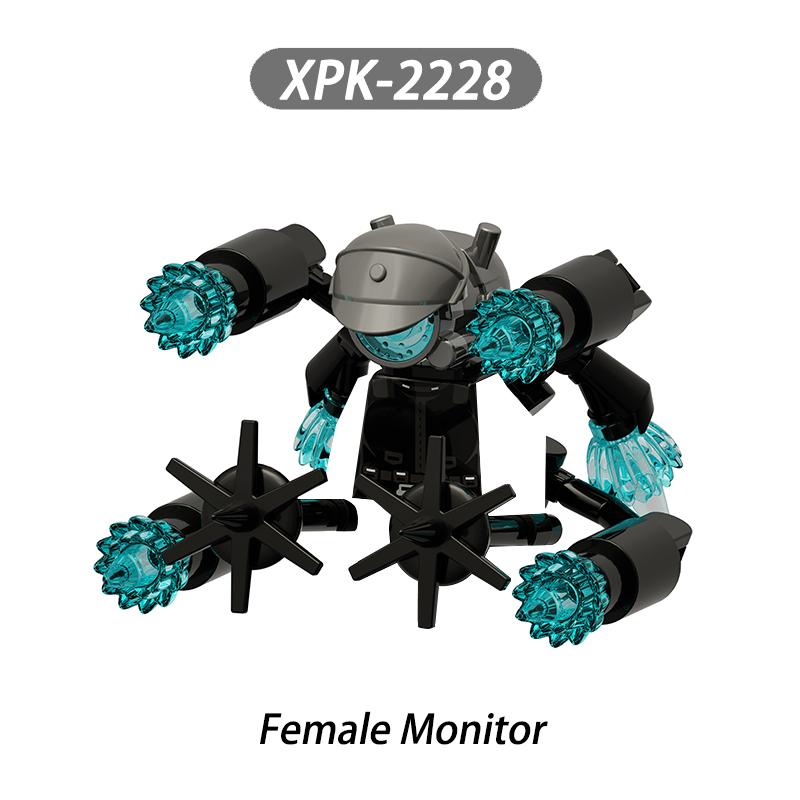 MOC Skibidi Toilet Man Vs Monitor Building Blocks The Audio and Camera Man Toys For Children Christmas Birthday Gift