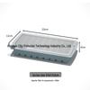 Silicone Ice Cube Tray with Lid: 4-Grid Frozen Soup & Food Storage Box