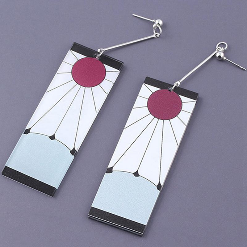 Trompete Tropfenohrringe Anime Acryl Dämonentöter Klinge des Geistes Ohrringe