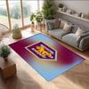 Aston Villa Voetbal Print Kristal Fluweel Tapijt, Comfortabel Waterabsorberend Antislip Binnen Vloerkleed