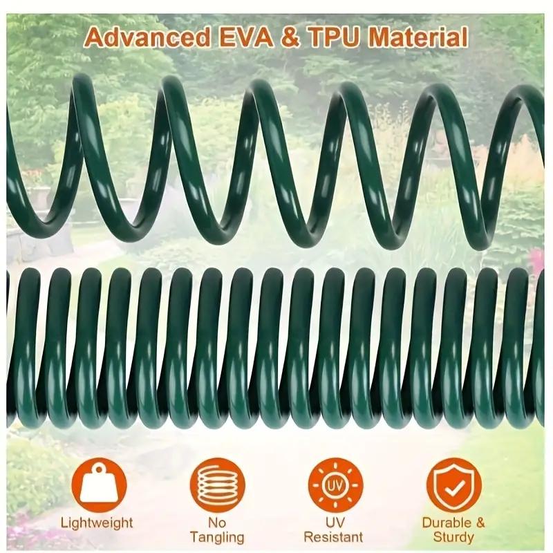 7.5m 25ft EVA garden telescopic spring hose garden hose plastic multifunctional car wash water spray gun set For home use