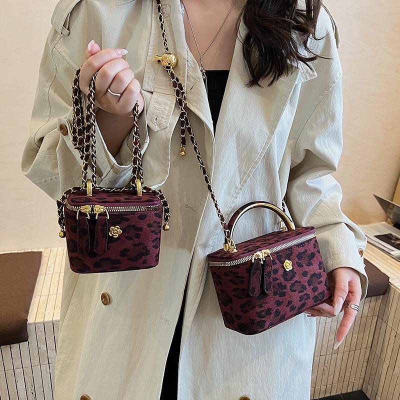 Bag Premium Handbag Women's 2025 Early Autumn Trend Fashion Leopard Print Chain Shoulder Bag Crossbody Bag