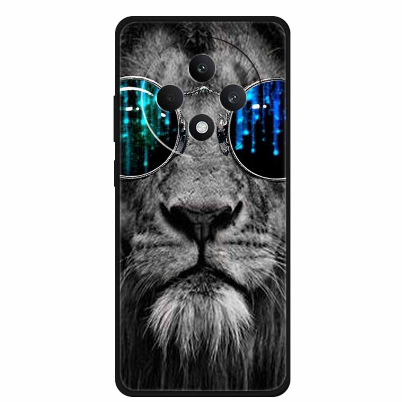 Soft Silicone Cover For Oppo Reno12 F 5G Case 12 F 4G Cartoon TPU Wolf Lion Phone Case For Oppo Reno12 FS Back Covers Capa Coque