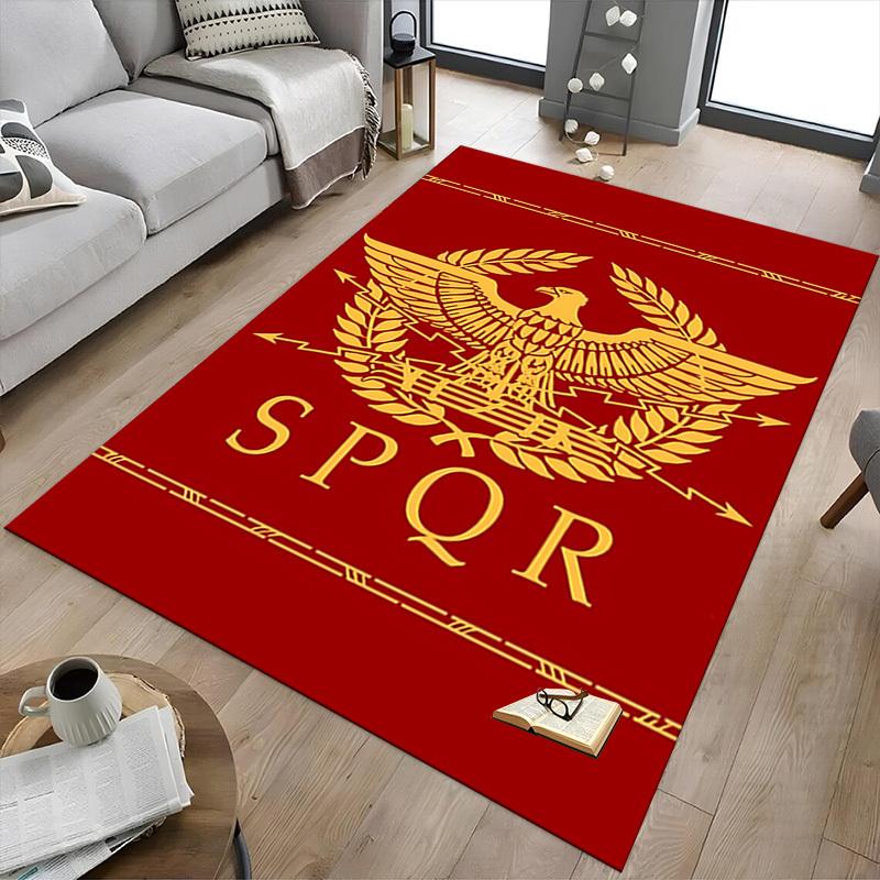 1pc Eagle SPQR Carpet, Office Rug Outdoor Mat Home Decor Area Carpet Festival