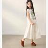 Girls' Tank Top Set, Children's Summer Fashionable Trendy Outfit, Short Sleeve Wide-leg Pants Summer Two-piece Set