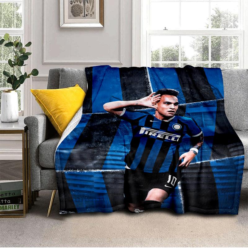 Inter Milan Star Lautaro Blanket Lightweight Ideal Bedding Blanket Perfect for Travel, Camping, Living Rooms, Offices, Sofas, Fan Christmas gift