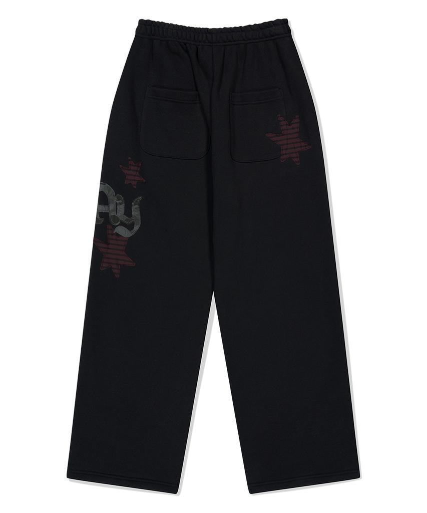 MAHAGRID Pray Applique Sweat Pant Black(Mg2Ffmpa05A)