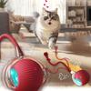 Cat Interactive Ball Toy, Automatic Rolling Ball with Tail, Rechargeable Smart Pet Interactive Toy, Cat Smart Ball