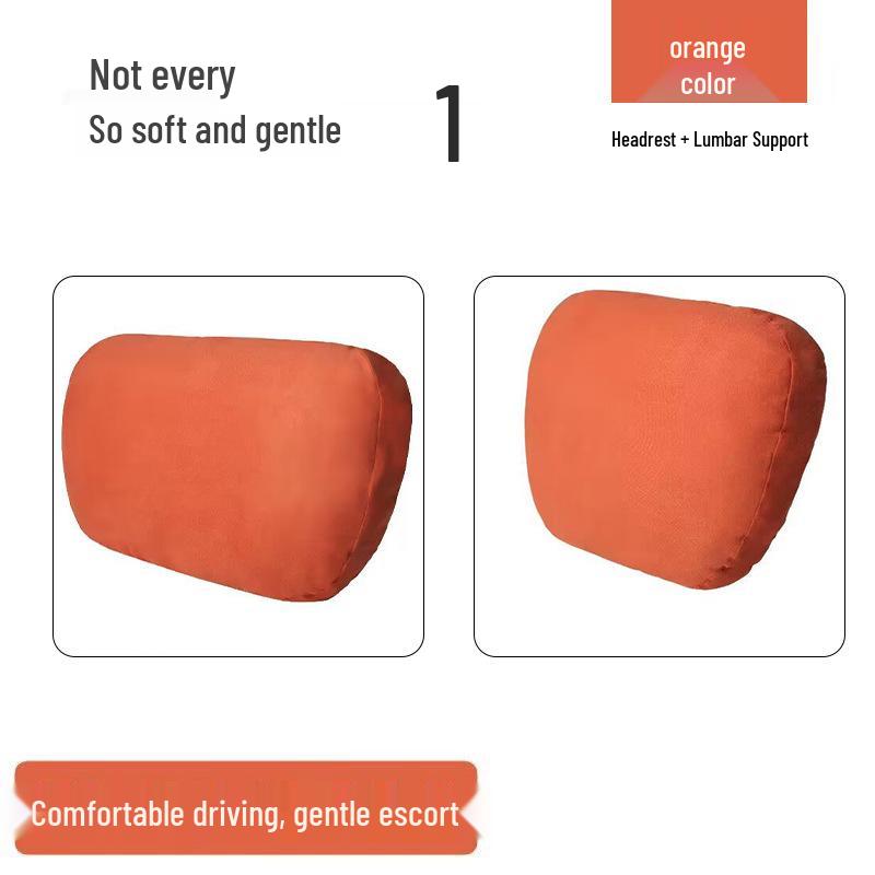 Suede Lumbar Support Pillow for Maybach - Original Neck and Headrest Cushion