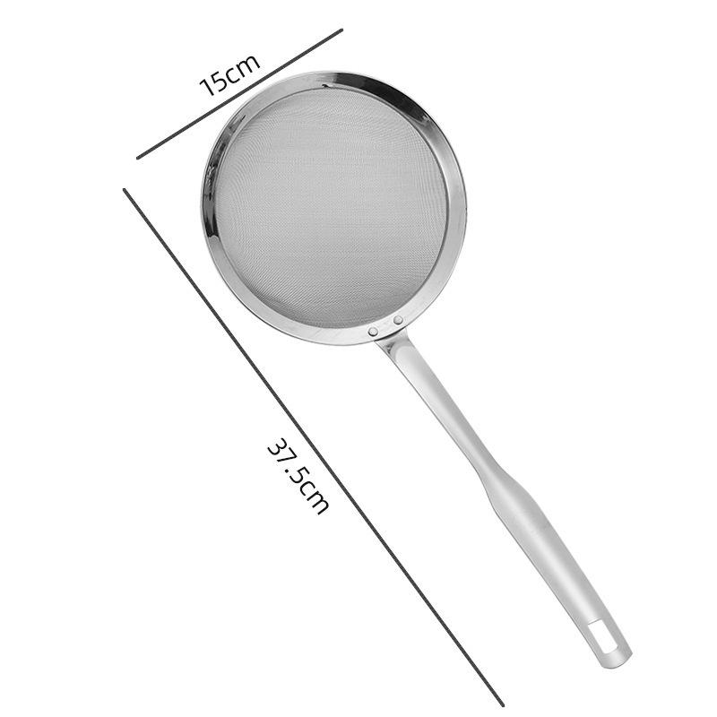Household Kitchen Oil Skimmer and Grease Filter Spoon with Stainless Steel Mesh