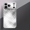 Silver Pattern Protect luxurious Exquisite luxury High-end PhoneCase Glass PhoneCase for iPhone 17 16 15 14 13 12 11pm Pro Plus