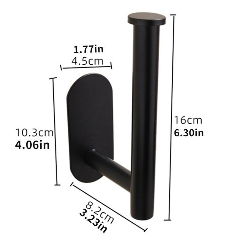 Selbstklebender Toilettenpapier-Handtuchhalter, Edelstahl, Wandmontage, kein Stanzen, Taschentuch-Handtuchrollenspender für Badezimmer, Küche