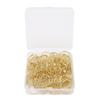 80Pcs Ring Shape Ring Shape Paper Clips Electroplating Metal Gold Cute Paper Clips Compact Size Rustproof Paperclips Invitation
