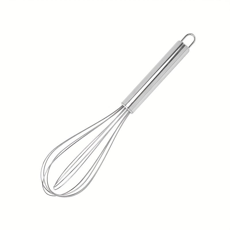3 Stück handlicher Schneebesen aus Edelstahl, modernes und einfaches Backwerkzeug, Ei- und Sahneaufschläger, geeignet für Backen, Kuchendekoration und gewerbliche Küchen