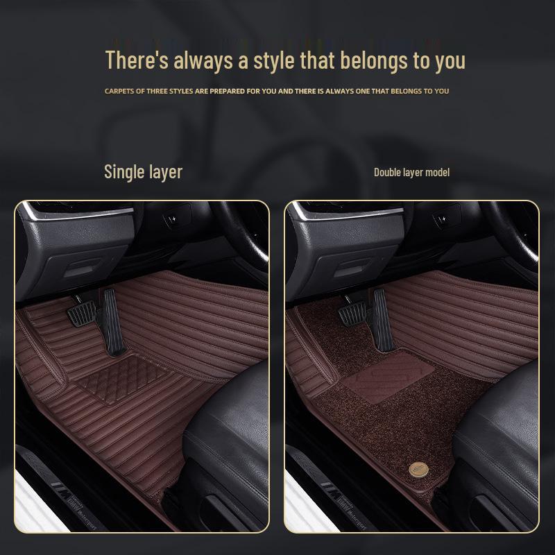 Mercedes-Benz Genuine Leather Full Surround Floor Mats for E-Class, C-Class, S-Class, G-Class, EQC, EQE, GLS, GLE 450 AMG.