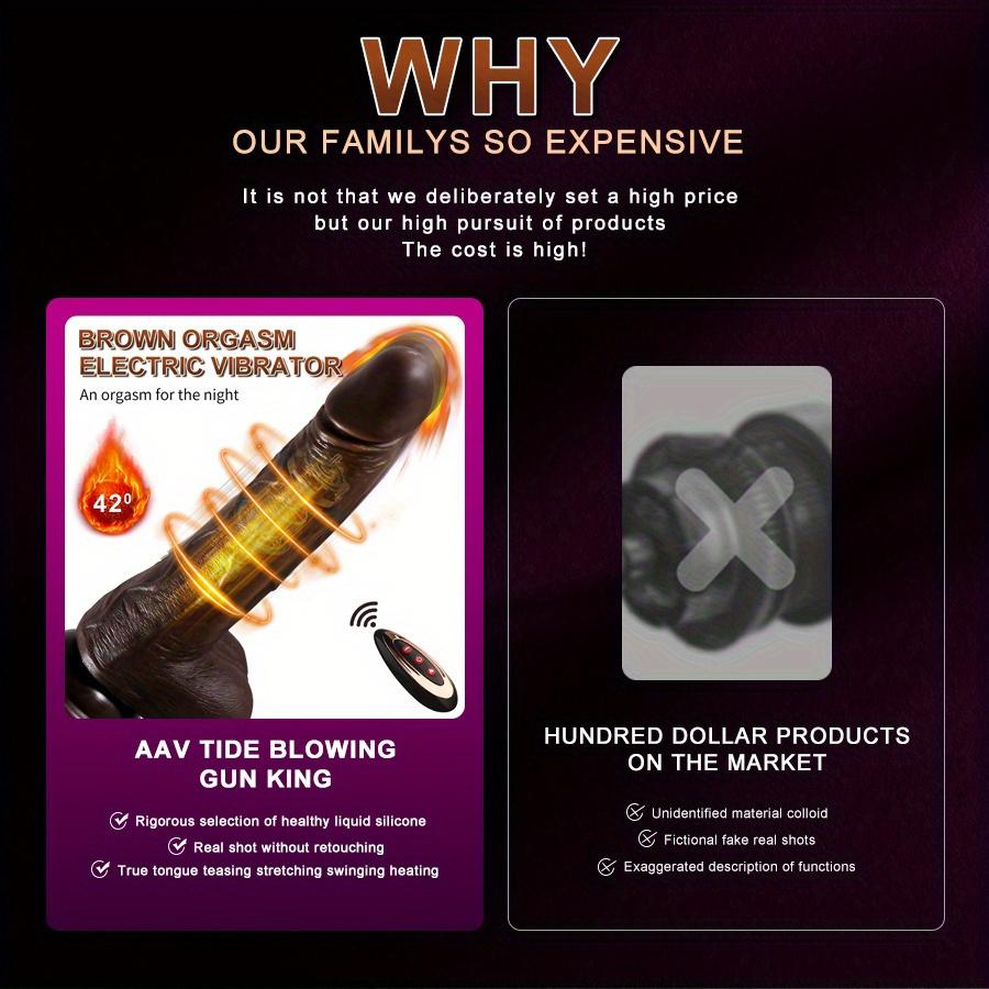 Dildo elettrico deluxe da 8,8 pollici - 8 modelli di spinta, 10 modalità di vibrazione, funzione di rotazione, giocattolo sessuale per adulti impermeabile silenzioso e sicuro per il corpo per le donne