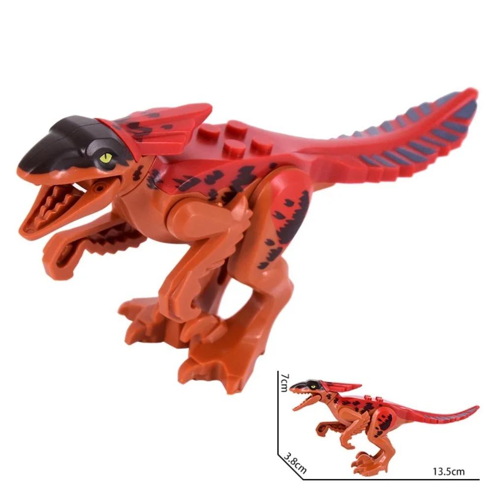 Jurassic Dinosaurier DIY Bausteine Velociraptor Velociraptor Rex Tyrannosaurus Pterosaurier Dilophosaurus Zubehör Steine Spielzeug