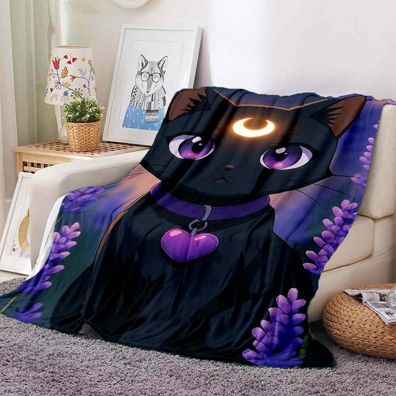 Various styles of Sailor Moon anime character blankets are suitable for use on beds, in bedrooms, on sofas, picnics, and other 1