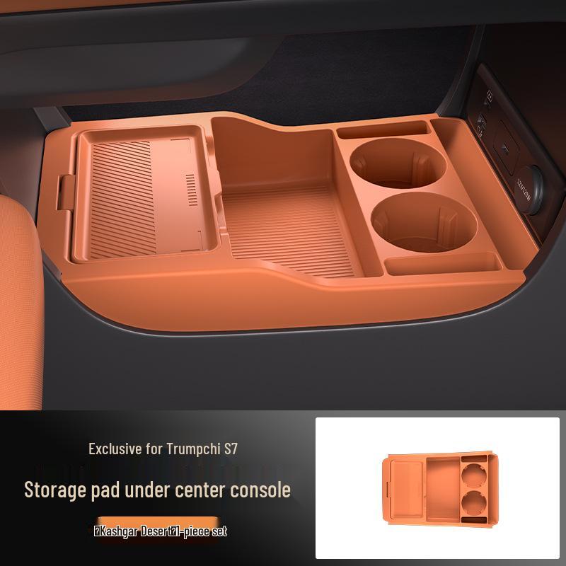 Fits 25 Trumpchi S7 Models: Waterproof Silicone Storage Box for Center Console - Ideal for Glasses