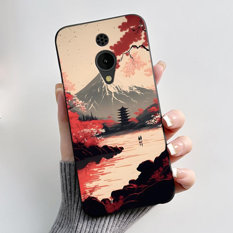 Phone Case For Nokia 150 2G 2023 Casing Luxury Cute Love Rabbit Funny Cartoon Black Matte Soft Silicone Shockproof Cover Shell