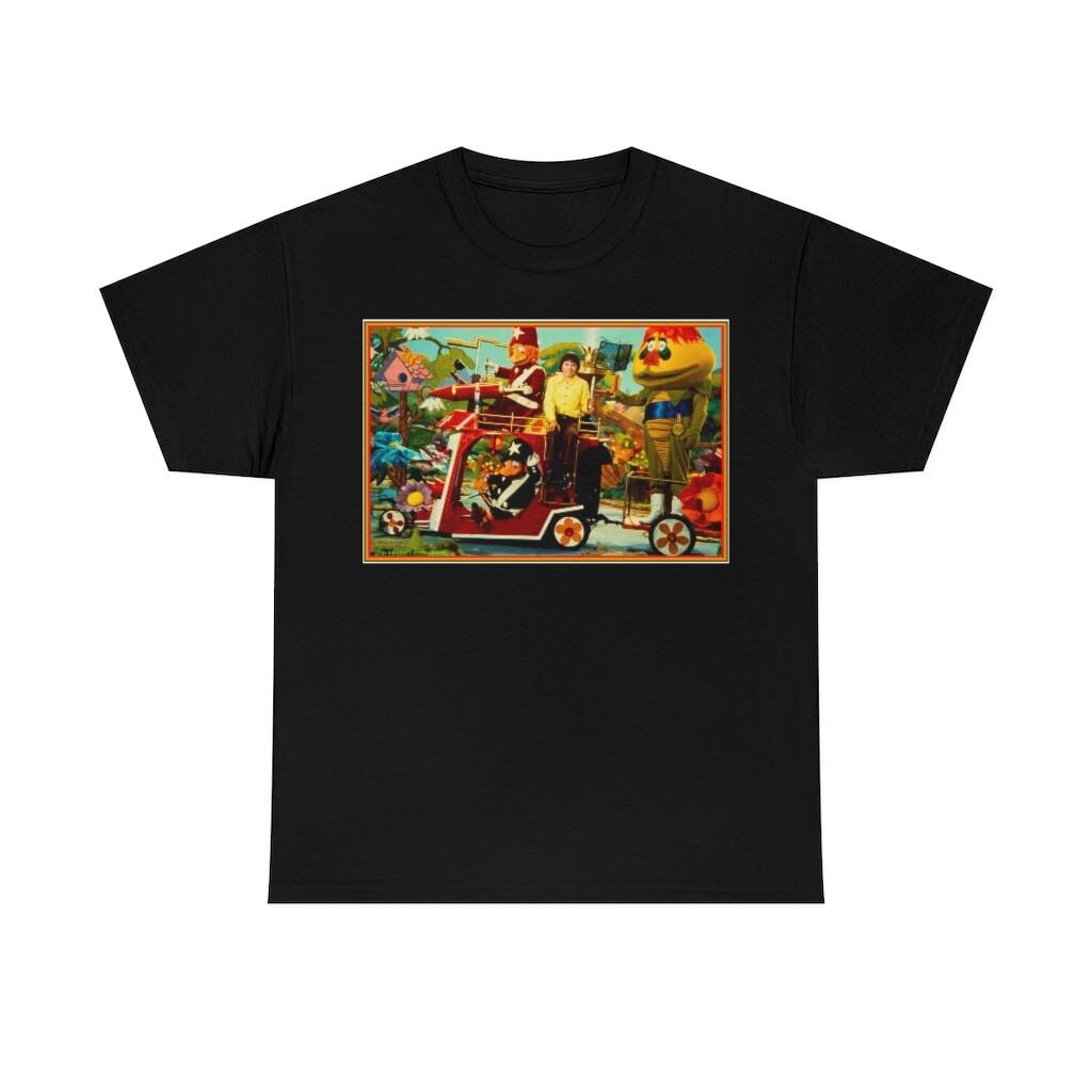 HR Pufnstuf and cast Sid & Marty Krofft 1970s Saturdays Short Sleeve Tee