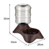 1 Gallon Automatic Pet Feeder , Waterer Water Food Dispenser, Bowl Animals Fountain for Kitty Small