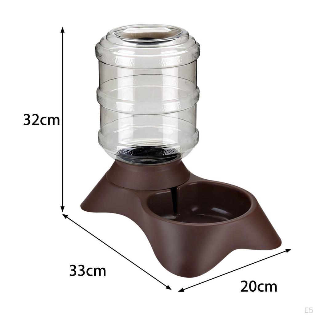 1 Gallon Automatic Pet Feeder , Waterer Water Food Dispenser, Bowl Animals Fountain for Kitty Small