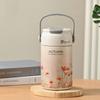Insulated Hand-held Thermos Cup 316 Stainless Steel Straw Thermal Water Bottle  Practical Gift