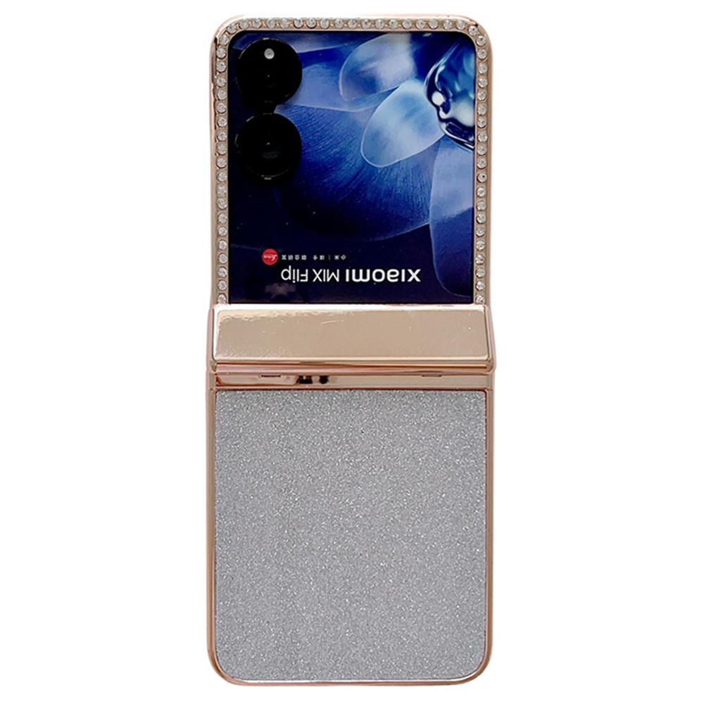 For Xiaomi Mix Flip 5G Case Hinge Protection Rhinestone Glitter PC Phone Cover