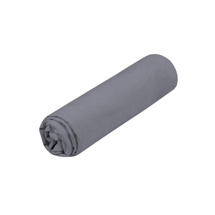 Drap housse 140 x 200 cm Cocon ardoise