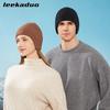Autumn and winter knitted hats men and women solid color thermal ear caps outdoor riding wool caps ski sleeves cold caps