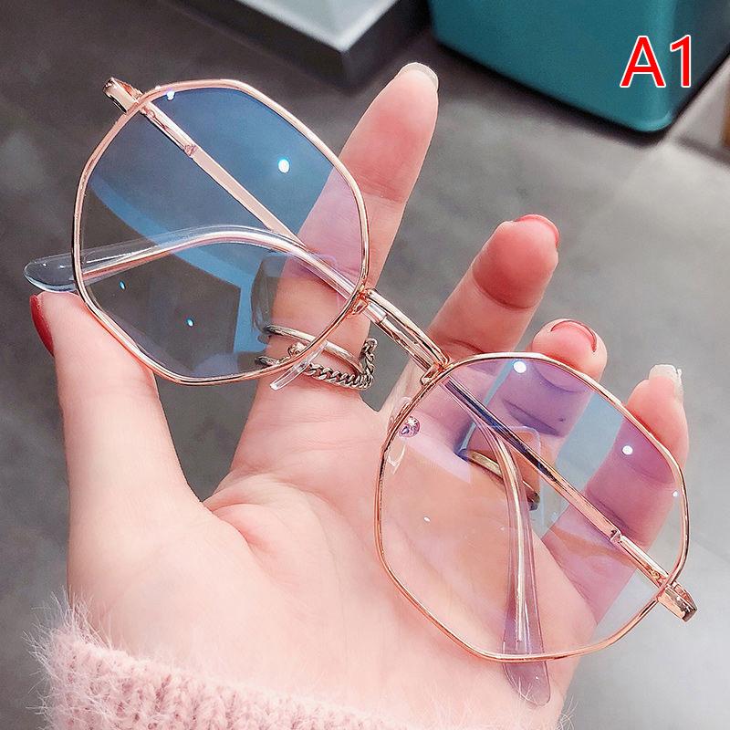 Glasses Ultralight Alloy Frame Plain Women Anti Blue Light Glasses Party Decorate Eyeglasses Fake Glasses Mountaineering Glasses