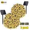 1~2pack Solar String Fairy Light LED Waterproof Outdoor 22M/32M Garland Street Lamp Festoon Christmas Party For Garden Decor