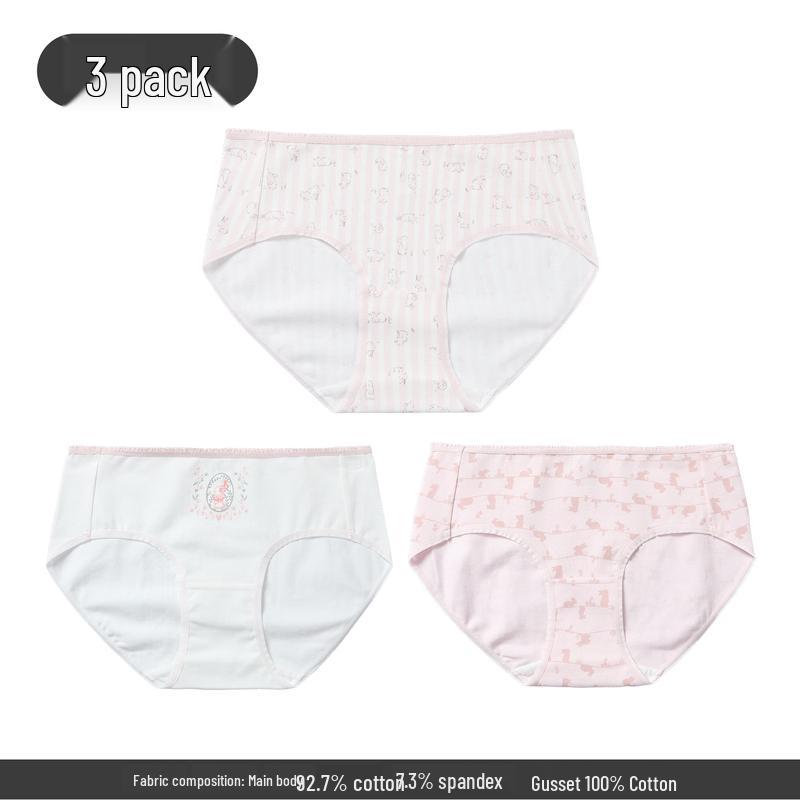 Tutuanna Women s Mid-Waist Cotton Briefs 3-Pack XL
