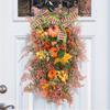 Fall Wreaths For Front Door, Artificial Leaf Pumpkin Berry Wreath For Wreath Indoor Outdoor Decorations