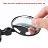 Espejo retrovisor para bicicleta gran angular convexo ajustable de silicona para MTB