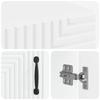 Bathroom Storage Cabinet HAARLEM White 30 X 31 X 80 Cm