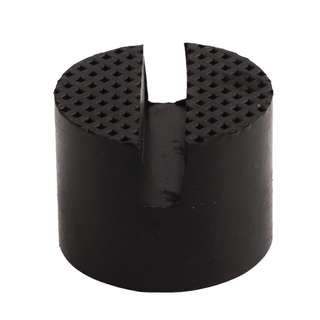 Slotted Frame Rail Floor Jack Adapter Lift Rubber Pad Stand Holder 5cm 1.96inch Diameter