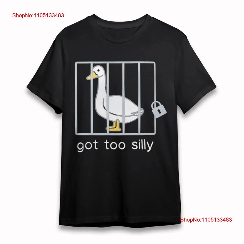 Cartoon Duck Got Too Silly T-shirt