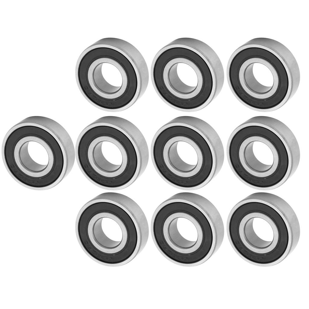 10Pcs 6202 RS Black Bearing Steel Deep Groove Ball Bearing 15mm