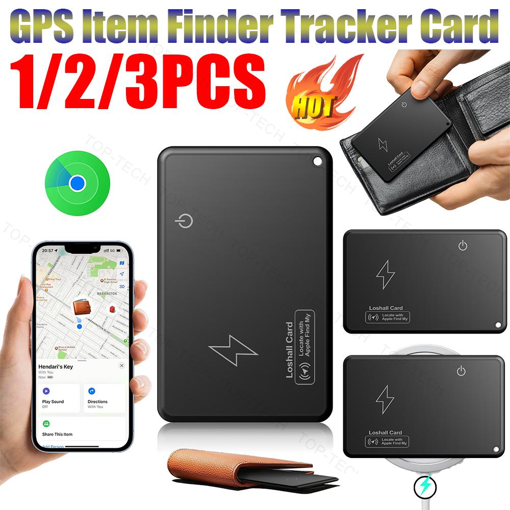 Wireless Charging Tracking Location Wallet Tracker Card Waterproof GPS Locator Work with Apple Find My App Bluetooth Tracker
