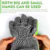 1/2Pcs Double-Sided Microfiber Car Cleaning Gloves 5-Finger Thick Brush Soft Detailing Towel Household Mesh Cleaning Cloth